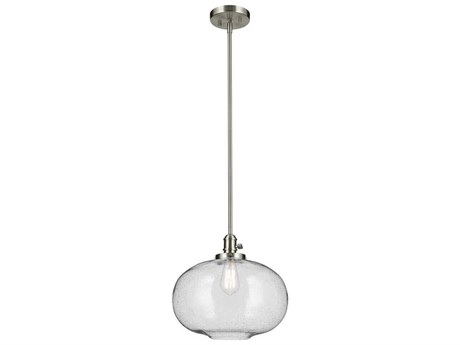 Kichler Avery 1-Light Brushed Nickel Globe Pendant