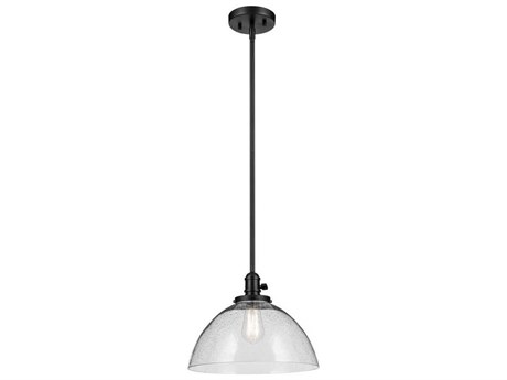Kichler Avery 1-Light Black Dome Pendant