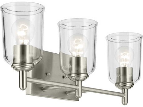 Kichler Shailene 3-Light Brushed Nickel Vanity Light