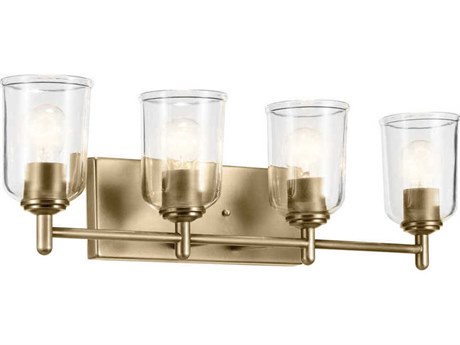 Kichler Shailene 4-Light Natural Brass Vanity Light