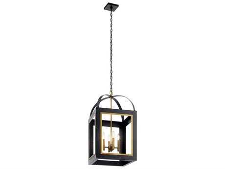 Kichler Vath 4-Light Black Geometric Pendant