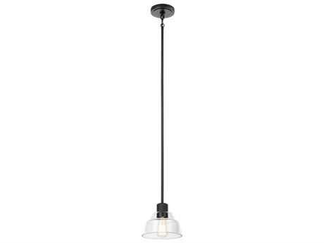 Kichler Eastmont 1-Light Black Glass Dome Mini Pendant