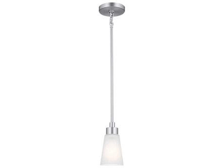 Kichler Erma 1-Light Brushed Nickel Glass Empire Mini Pendant