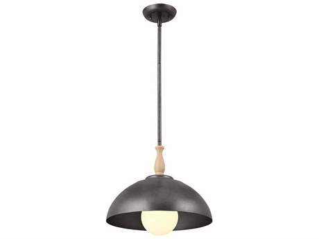 Kichler Fira 1-Light Anvil Iron Gray Dome Pendant