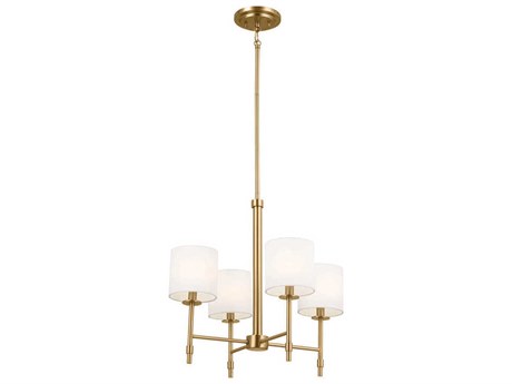 Kichler Ali 4-Light Brushed Natural Brass Drum Chandelier