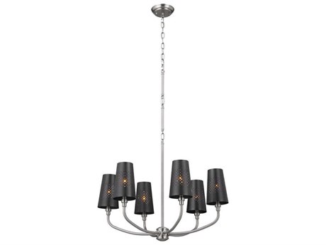 Kichler Adeena 6-Light Classic Pewter Black Empire Chandelier