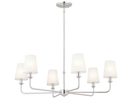 Kichler Pallas 6-Light Polished Nickel Empire Chandelier