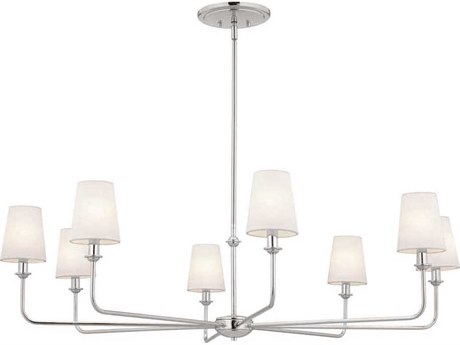 Kichler Pallas 8-Light Polished Nickel Empire Chandelier