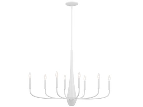 Kichler Deela 8-Light White Candelabra Chandelier