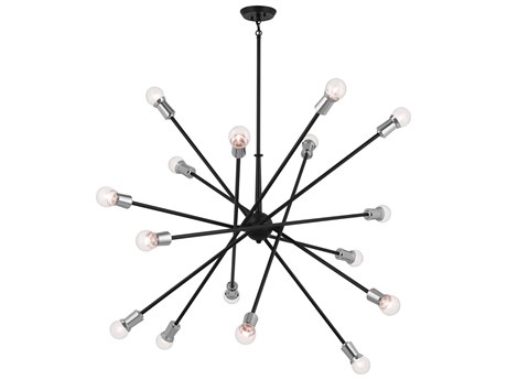 Kichler Armstrong 16-Light Black Linear Sputnik Pendant