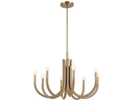 Kichler Odensa 8-Light Champagne Bronze Candelabra Chandelier