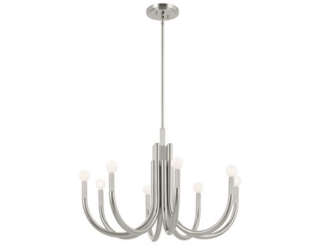 Kichler Odensa 8-Light Polished Nickel Candelabra Chandelier
