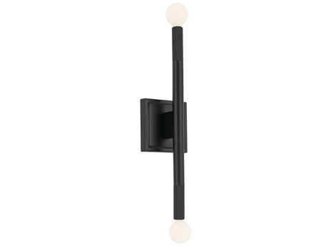 Kichler Odensa 2-Light Black Wall Sconce