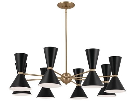 Kichler Phix 16-Light6-Light Champagne Bronze Black Geometric Chandelier