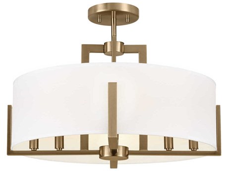 Kichler Malen 8-Light Champagne Bronze Drum Semi Flush Mount