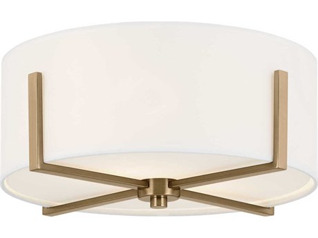 Kichler Malen 2-Light Champagne Bronze Drum Flush Mount