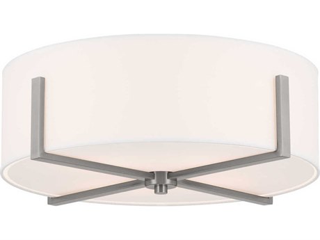 Kichler Malen 4-Light Classic Pewter Drum Flush Mount