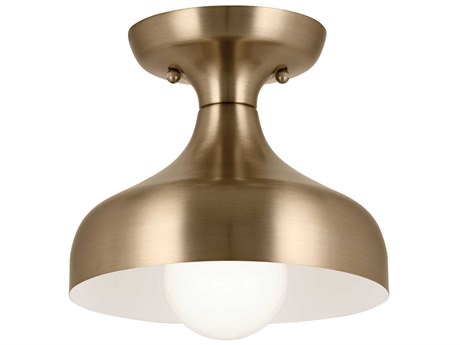 Kichler Sisu 1-Light Champagne Bronze Dome Flush Mount