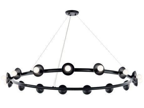 Kichler Palta 15-Light Black Chandelier