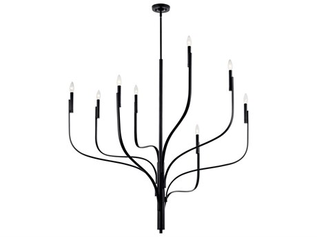 Kichler Livadia 8-Light Black Chandelier