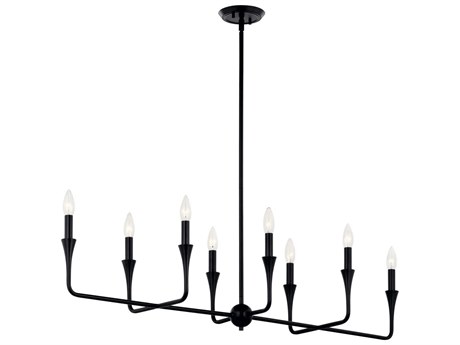 Kichler Alvaro 8-Light Black Island Pendant