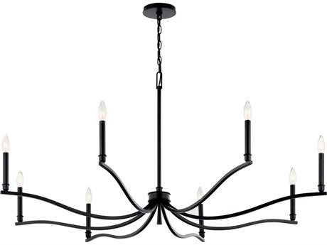 Kichler Malene 8-Light Black Chandelier