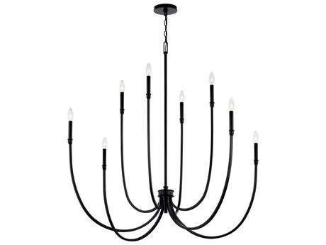 Kichler Malene 8-Light Black Chandelier
