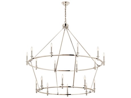 Kichler Carrick 18-Light Polished Nickel Chandelier