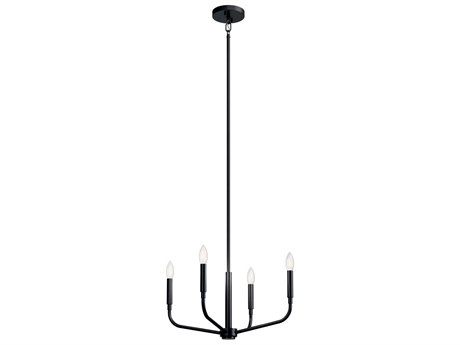 Kichler Madden 4-Light Black Chandelier