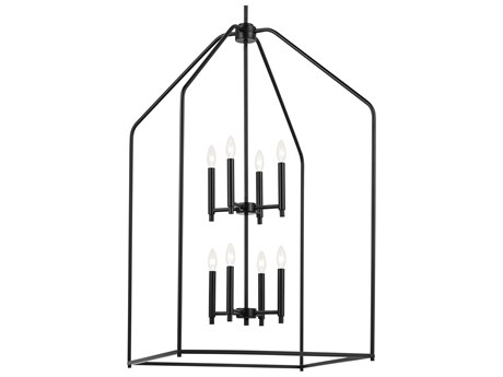 Kichler Madden 8-Light Black Tiered Pendant