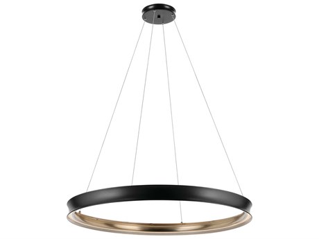 Kichler Larousse 1-Light Black Round Pendant