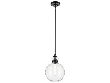Kichler Laria 1-Light Black Globe Mini Pendant