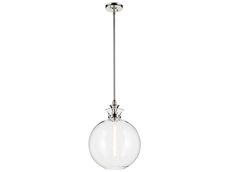 Kichler Laria 1-Light Polished Nickel Globe Pendant
