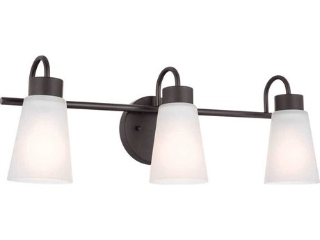 Kichler Erma 3-Light Olde Bronze Glass Vanity Light