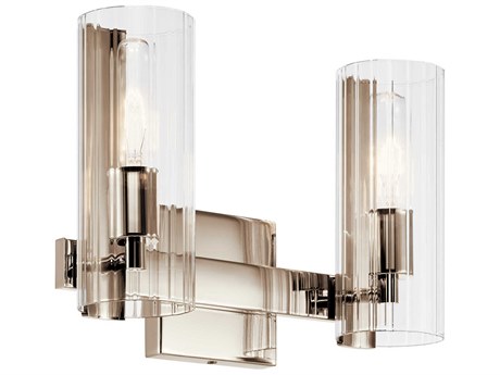 Kichler Jemsa 2-Light Polished Nickel Vanity Light