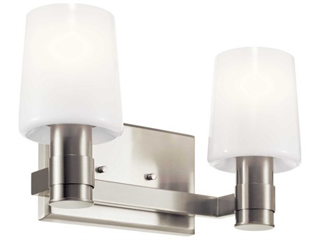 Kichler Adani 2-Light Brushed Nickel Vanity Light