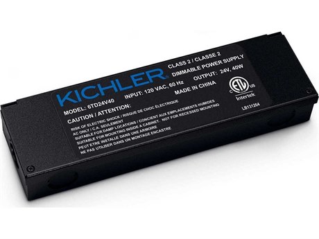Kichler Black 40W Dimmable Power Supply