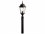 Kichler Lighting Madison Black 1-light Glass Outdoor Post Light  KIC9956BK