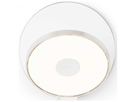 Koncept Gravy Chrome Body Matte White Face Plates LED Wall Sconce