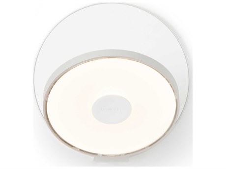 Koncept Gravy Silver Body Matte White Plates LED Wall Sconce