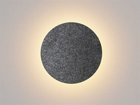 Koncept Ramen Charcoal Felt Gray LED Wall Sconce
