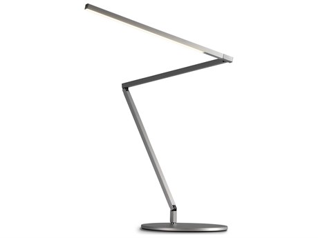 Koncept Z-bar Brushed Aluminum Silver Desk Lamp