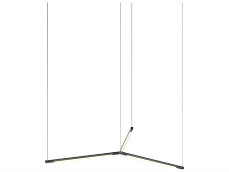Koncept Z-bar Matte Black LED Linear Pendant