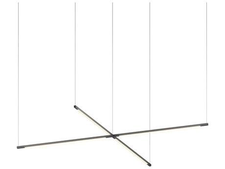 Koncept Z-bar Matte Black LED Linear Pendant