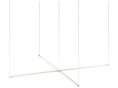 Koncept Z-bar Silver LED Linear Pendant