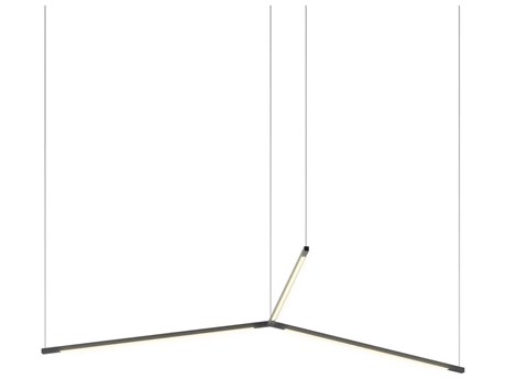 Koncept Z-bar Matte Black LED Linear Pendant