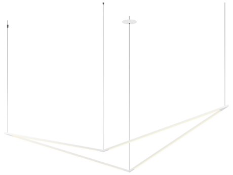 Koncept Z-bar Matte White LED Linear Island Pendant