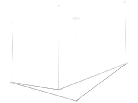 Koncept Z-bar Silver LED Linear Island Pendant