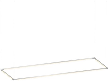 Koncept Z-bar Silver LED Geometric Island Pendant