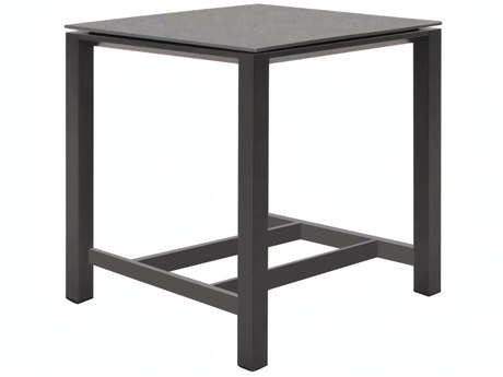 Kettler Concept Aluminum White Square Ceramic Top Outdoor Patio Bar Table